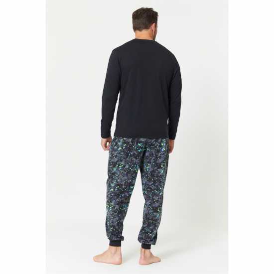 Studio Gaming T-Shirt And Fleece Pant Pyjama Set  - Мъжки пижами