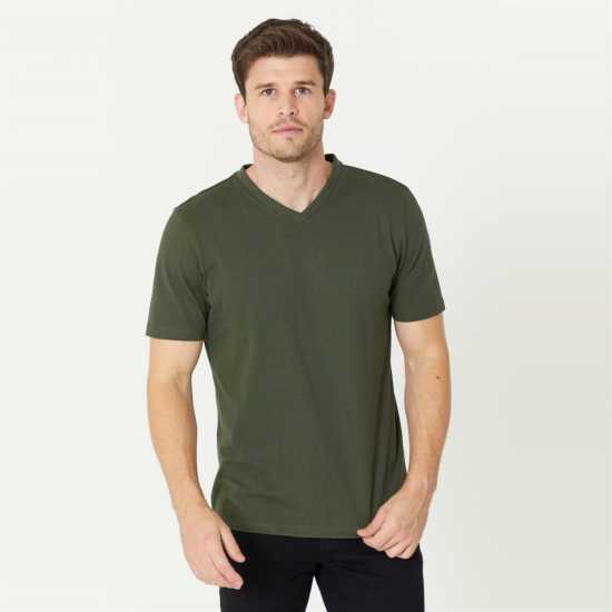 V Neck Rf T-Shirt Khaki - Мъжки ризи