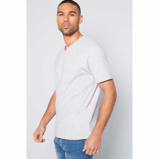 V Neck Rf T-Shirt Grey Marl Мъжки ризи