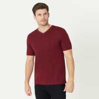 V Neck Rf T-Shirt Burgundy Мъжки ризи