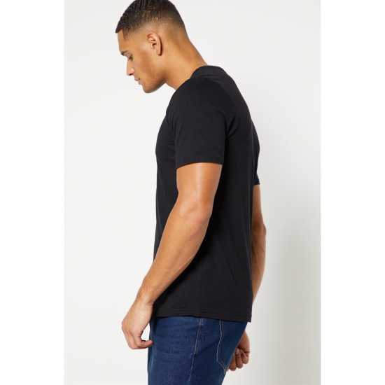 V Neck Rf T-Shirt Black Мъжки ризи