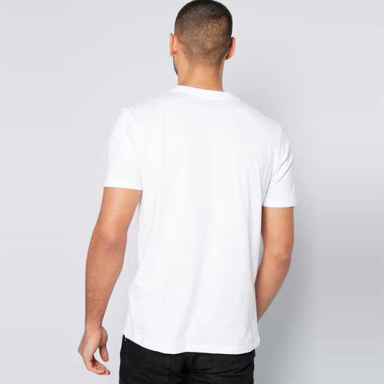 Crew Neck Sf T-Shirt White Мъжко облекло за едри хора