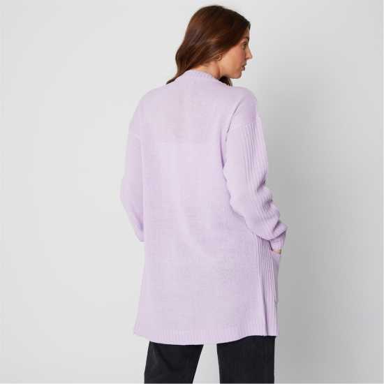 Плетена Жилетка Touch Purple Cardigan  Дамски пуловери и жилетки