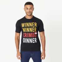 Winner Winner Christmas T-Shirt Black  Мъжки ризи