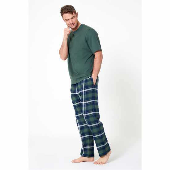 Studio T-Shirt And Flannel Pants Pyjama Set  Мъжки пижами