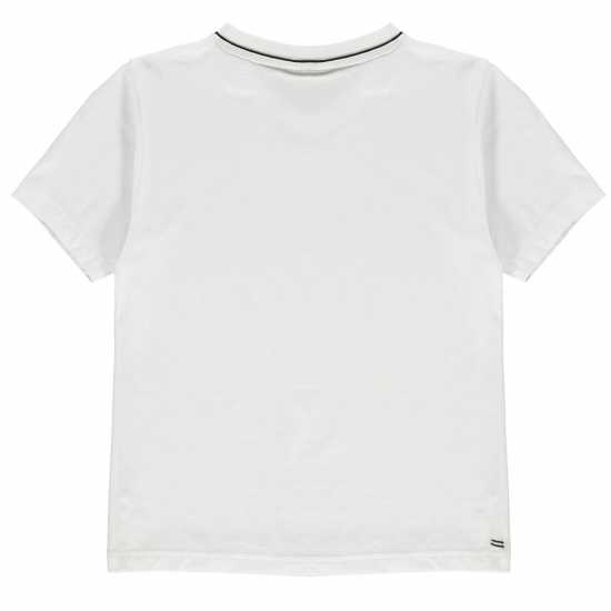 Slazenger Тениска Момчета V Neck T Shirt Junior Boys Бяло Детски тениски и фланелки
