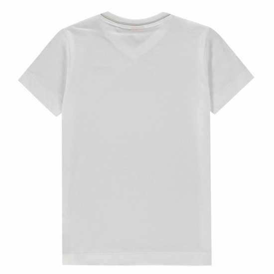 Slazenger Тениска Момчета V Neck T Shirt Junior Boys White Мъжки тениски и фланелки