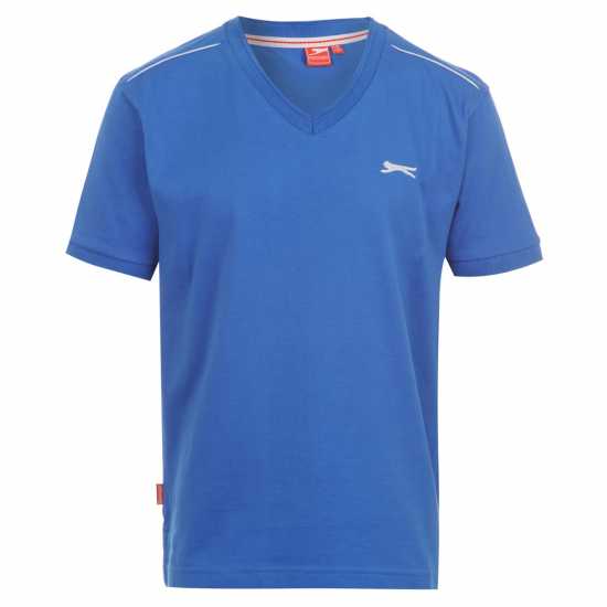 Slazenger Тениска Момчета V Neck T Shirt Junior Boys Кралско синьо Детски тениски и фланелки