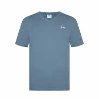 Slazenger Мъжка Тениска V Neck T Shirt Mens Slate Мъжки тениски и фланелки