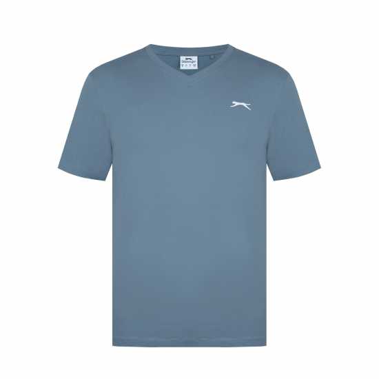 Мъжки тениски и фланелки Slazenger Мъжка Тениска V Neck T Shirt Mens Slate Slazenger Мъжка Тениска V Neck T Shirt Mens Slate Мъжки тениски и фланелки