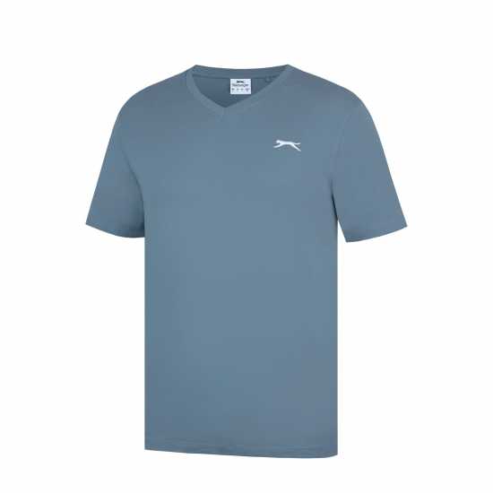 Мъжки тениски и фланелки Slazenger Мъжка Тениска V Neck T Shirt Mens Slate Slazenger Мъжка Тениска V Neck T Shirt Mens Slate Мъжки тениски и фланелки