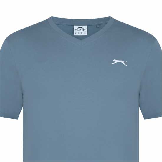 Мъжки тениски и фланелки Slazenger Мъжка Тениска V Neck T Shirt Mens Slate Slazenger Мъжка Тениска V Neck T Shirt Mens Slate Мъжки тениски и фланелки