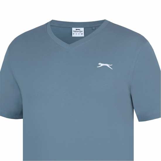 Мъжки тениски и фланелки Slazenger Мъжка Тениска V Neck T Shirt Mens Slate Slazenger Мъжка Тениска V Neck T Shirt Mens Slate Мъжки тениски и фланелки