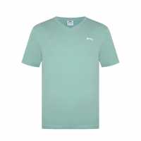 Slazenger Мъжка Тениска V Neck T Shirt Mens Pistachio Мъжки тениски и фланелки