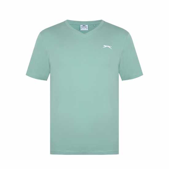 Мъжки тениски и фланелки Slazenger Мъжка Тениска V Neck T Shirt Mens Pistachio Slazenger Мъжка Тениска V Neck T Shirt Mens Pistachio Мъжки тениски и фланелки