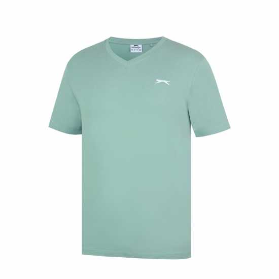 Мъжки тениски и фланелки Slazenger Мъжка Тениска V Neck T Shirt Mens Pistachio Slazenger Мъжка Тениска V Neck T Shirt Mens Pistachio Мъжки тениски и фланелки
