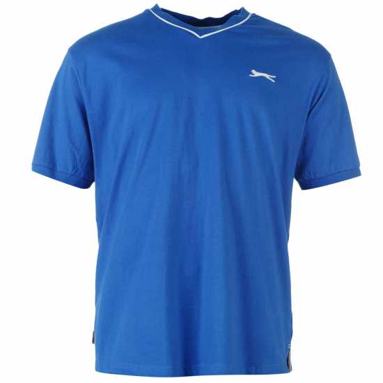 Slazenger Мъжка Тениска V Neck T Shirt Mens Кралско синьо Мъжки тениски и фланелки