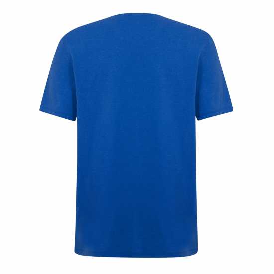 Slazenger Мъжка Тениска V Neck T Shirt Mens Royal Blue Мъжко облекло за едри хора