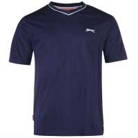 Slazenger Мъжка Тениска V Neck T Shirt Mens