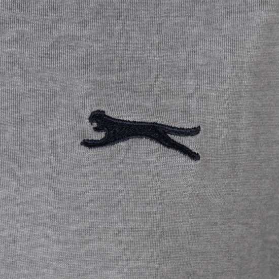 Slazenger Мъжка Тениска V Neck T Shirt Mens Сив марл Мъжки тениски и фланелки