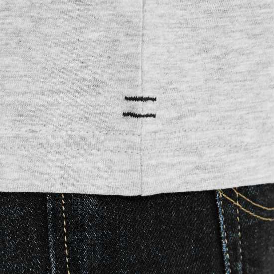 Slazenger Мъжка Тениска V Neck T Shirt Mens Сив марл Мъжки тениски и фланелки