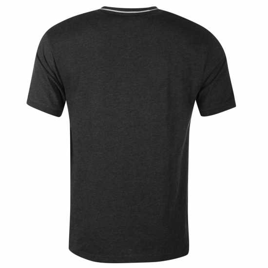 Slazenger Мъжка Тениска V Neck T Shirt Mens Charcoal Marl Мъжко облекло за едри хора