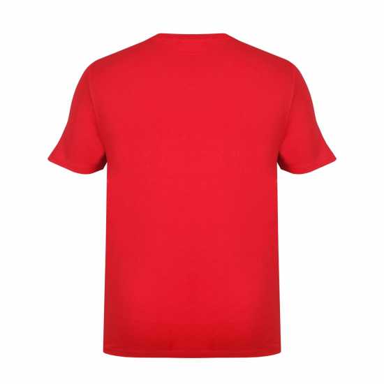 Slazenger Мъжка Тениска V Neck T Shirt Mens Deep Red Мъжко облекло за едри хора