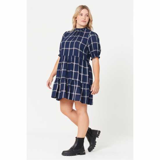 Дамски поли и рокли Be You Check Smock Dress Be You Check Smock Dress Дамски поли и рокли