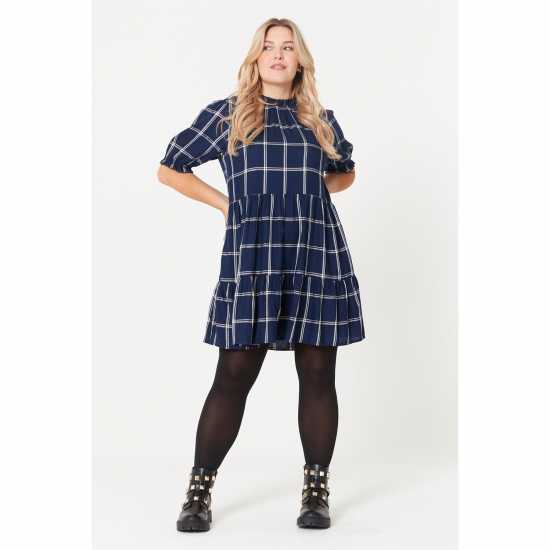 Дамски поли и рокли Be You Check Smock Dress Be You Check Smock Dress Дамски поли и рокли