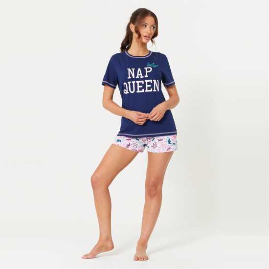 Be You Nap Queen Shortie Pyjama  Дамско облекло плюс размер