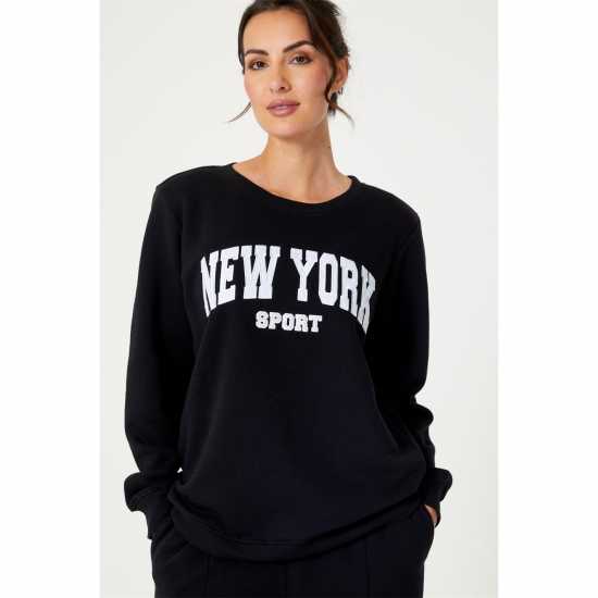 Be You Nyc Slogan Sweat Set  Дамски къси панталони