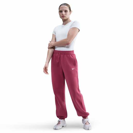 Nike Sportswear Phoenix Fleece Women's Mid-Rise Sweatpants Сладък Цвек 