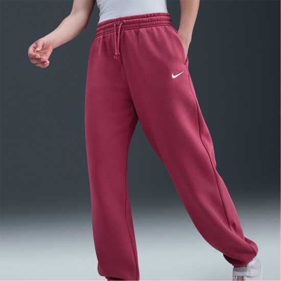 Nike Sportswear Phoenix Fleece Women's Mid-Rise Sweatpants Сладък Цвек 