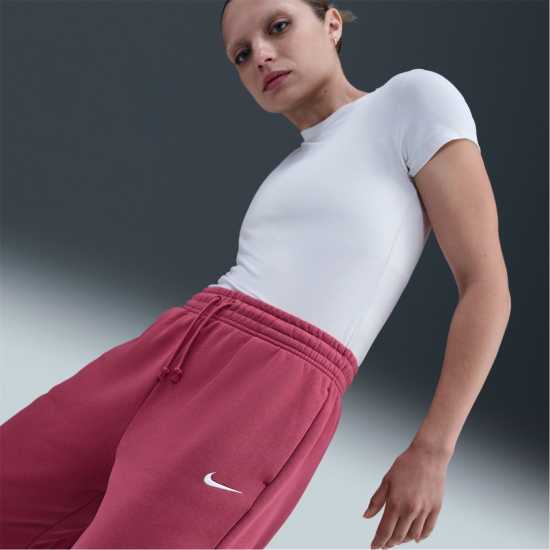 Nike Sportswear Phoenix Fleece Women's Mid-Rise Sweatpants Сладък Цвек 