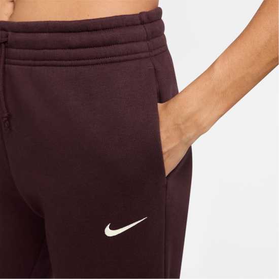 Nike Sportswear Phoenix Fleece Women's Mid-Rise Sweatpants Бордово Смъстяване 