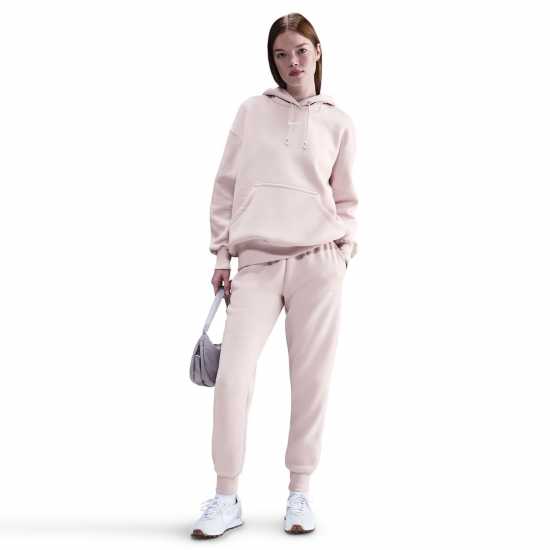 Nike Sportswear Phoenix Fleece Women's Mid-Rise Sweatpants Тъмночервено/Платно 