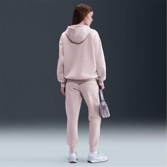 Nike Sportswear Phoenix Fleece Women's Mid-Rise Sweatpants Тъмночервено/Платно 