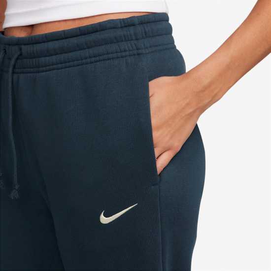 Nike Sportswear Phoenix Fleece Women's Mid-Rise Sweatpants Морска синьо 