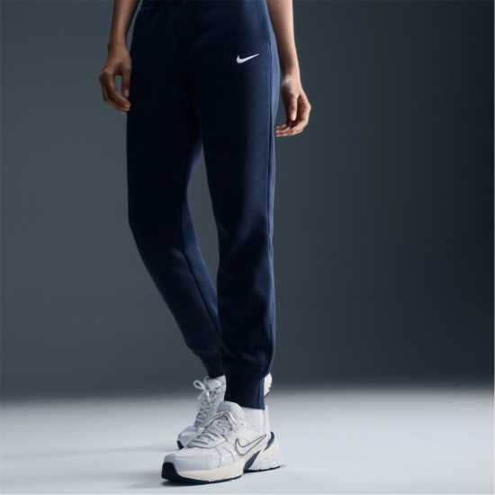 Nike Sportswear Phoenix Fleece Women's Mid-Rise Sweatpants Морска синьо 