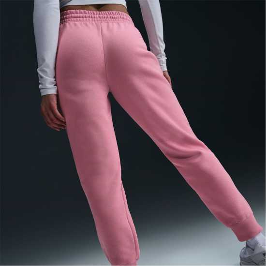 Nike Sportswear Phoenix Fleece Women's Mid-Rise Sweatpants Розово/Бяло Nike Sportswear Phoenix Fleece Women's Mid-Rise Sweatpants Розово/Бяло