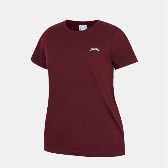 Дамски тениски и фланелки Slazenger Neck Tee Womens Burgundy Slazenger Neck Tee Womens Burgundy Дамски тениски и фланелки