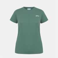 Дамски тениски и фланелки Slazenger Neck Tee Womens Khaki Slazenger Neck Tee Womens Khaki Дамски тениски и фланелки