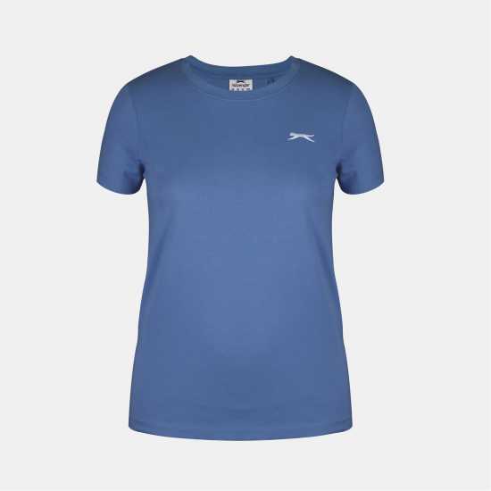 Slazenger Crew Neck Tee Womens Синьо Slazenger Crew Neck Tee Womens Синьо