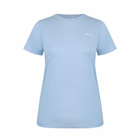 Slazenger Neck Tee Womens Светло синьо Дамски тениски и фланелки