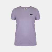 Slazenger Crew Neck Tee Womens Lilac 