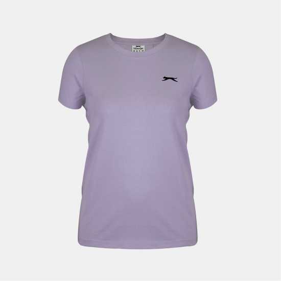 Slazenger Crew Neck Tee Womens Lilac 