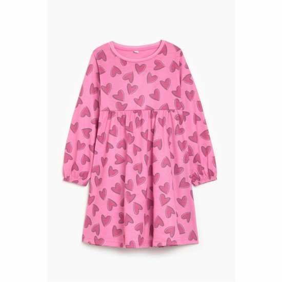 Studio Younger Girls Pink Heart Dress  Детски поли и рокли