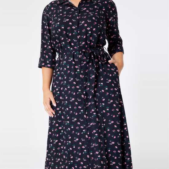 Рокля-Риза Be You Printed Midi Shirt Dress  Дамски поли и рокли