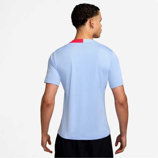 Nike Strike Short-Sleeve Football Top Adults Blue/Red Мъжки тениски и фланелки