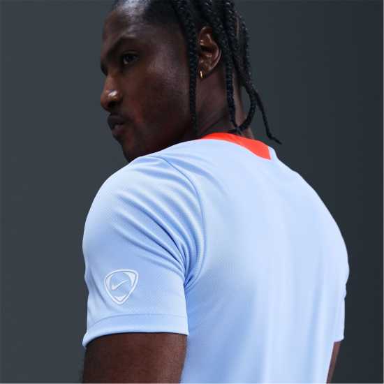 Nike Strike Short-Sleeve Football Top Adults Blue/Red Мъжки тениски и фланелки